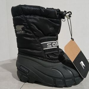 Sorel Cub Insulated Drawstring Winter Snow / Rain Kids Boots Size: 8